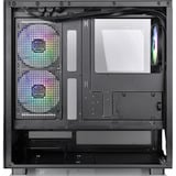 Thermaltake  boîtier midi tower Noir | 2x USB-A | 1x USB-C | RGB | Verre Trempé