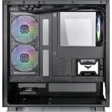 Thermaltake  boîtier midi tower Noir | 2x USB-A | 1x USB-C | RGB | Verre Trempé