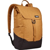Thule Lithos TLBP-113 Wood Thrush/Black sac à dos Noir, Marron Polyester Jaune/Noir, Ville, 38,1 cm (15"), Compartiment pour Notebook, Polyester