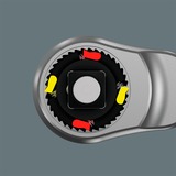 Wera 8100 SA 10 Zyklop Jeu de cliquets métalliques, 1/4", Set d'outils Noir/Vert, Clé à cliquet tout métal de 28 pièces avec carré d'entraînement