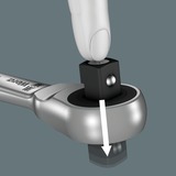 Wera 8100 SA 10 Zyklop Jeu de cliquets métalliques, 1/4", Set d'outils Noir/Vert, Clé à cliquet tout métal de 28 pièces avec carré d'entraînement