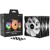 be quiet! Light Wings LX PWM 140mm Inversé ventilateurs de boîtier RGB  Noir, 3 pièces, 140 x 140 x 25 mm