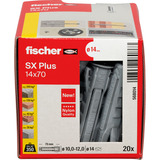 fischer Cheville à expansion SX Plus 14x70 Gris clair