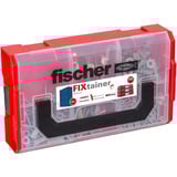fischer FixTainer - DuoLine + vis, Cheville Gris clair/Rouge