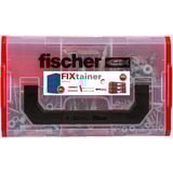 fischer FixTainer - DuoLine + vis, Cheville Gris clair/Rouge