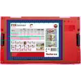 fischer FixTainer - DuoLine + vis, Cheville Gris clair/Rouge