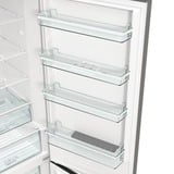 gorenje NRC62CSXL4 Pose libre 361 L Argent, Gris, Combination Réfrigérateur / congélateur Acier inoxydable, 361 L, SN-T, 13 kg/24h, C, Nouvelle zone compartiment, Argent, Gris