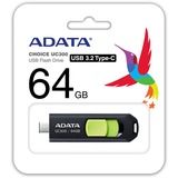 ADATA ACHO-UC300-64G-RBK/GN, Clé USB Noir/Vert