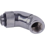Alphacool 17059 raccord des tuyaux d'eau Connecteur de tuyau Laiton Nickel, Argent 1 pièce(s), Connexion Chrome, Connecteur de tuyau, 1/4", Mâle/Femelle, Laiton, Nickel, Argent