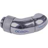 Alphacool 17059 raccord des tuyaux d'eau Connecteur de tuyau Laiton Nickel, Argent 1 pièce(s), Connexion Chrome, Connecteur de tuyau, 1/4", Mâle/Femelle, Laiton, Nickel, Argent