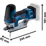 Bosch BOSCH GST 18V-155 SC 2x 4,0Ah PC LBOXX, Scie sauteuse Bleu/Noir