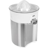 Braun CJ5050 WH presse-agrume électrique 60 W Métallique, Blanc, Appareil presse-agrumes Blanc/en acier inoxydable, Métallique, Blanc, White, 60 W, 162 mm, 170 mm, 258 mm