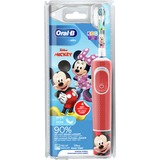Braun Kids 80351905 brosse à dents électrique Enfant Brosse à dents rotative Multicolore, Brosse a dents electrique Rouge/Blanc, Enfant, Brosse à dents rotative, Soin quotidien, Sensible, Multicolore, 2 min, Extra doux