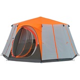 Coleman Tente dôme Octagon 8 Orange Orange/gris