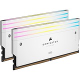 Corsair 32 Go DDR5-6600 Kit, Mémoire vive Blanc, CMP32GX5M2X6600C32W, Dominator Titanium RGB, XMP