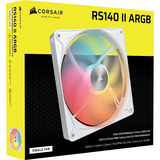 Corsair RS140 II ARGB ventilateur de boîtier Blanc, 140 x 140 x 26 mm, PWM