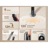 DREO Ventilateur tour & Chauffage soufflant 806S, Radiateur soufflant Argent/Noir