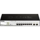 D-Link DGS-1210-10P Géré L2 Gigabit Ethernet (10/100/1000) Connexion Ethernet, supportant l'alimentation via ce port (PoE) 1U Noir, Switch Gris/Noir, Géré, L2, Gigabit Ethernet (10/100/1000), Connexion Ethernet, supportant l'alimentation via ce port (PoE), Grille de montage, 1U