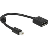 DeLOCK Câble adaptateur Mini DisplayPort > DisplayPort 1.4, 8K Noir