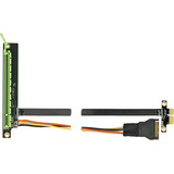 DeLOCK Carte d'extension PCIe x1>x16 avec câble flexible 80 cm, Carte de montage 