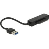 DeLOCK USB-A 3.2 converter > SATA 22-Pin male, Convertisseur Noir, 0,15 mètres