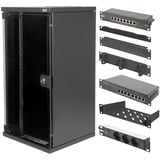 Digitus 25,4 cm (10") Set 3 B 12U, Armoire informatique Noir