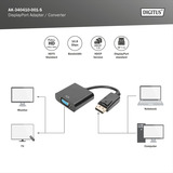 Digitus AK-340410-001-S, Adaptateur Noir