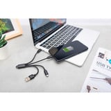 Digitus Câble de charge 3 en 1, USB-A 2.0 > Lightning + USB-C + Micro-USB Noir