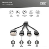 Digitus DB-300160-002-S, Câble Noir