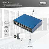 Digitus Réseau Ethernet Gigabit 16 ports, Switch 