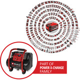 EINHELL Compresseur sans fil Power X-Change TE-AC 36/150 Li OF - Solo, 36 Volt (2x18V) Noir/Rouge