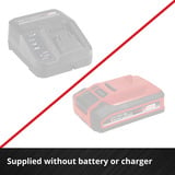 EINHELL Compresseur sans fil Power X-Change TE-AC 36/150 Li OF - Solo, 36 Volt (2x18V) Noir/Rouge
