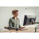 Evoluent Evoluent D Large, Souris Noir/Argent, Droitier, Conception verticale, Laser, USB Type-A, 3200 DPI, Noir, Gris, Argent