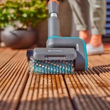 GARDENA AquaBrush Brosse à rouleau moyenne, pour les batteries de nettoyage multi-usages sans fil, Brosses de lavage Gris/Turquoise, 14849-20
