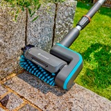 GARDENA AquaBrush Brosse à rouleau moyenne, pour les batteries de nettoyage multi-usages sans fil, Brosses de lavage Gris/Turquoise, 14849-20