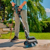 GARDENA AquaBrush Brosse à rouleau moyenne, pour les batteries de nettoyage multi-usages sans fil, Brosses de lavage Gris/Turquoise, 14849-20