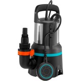 GARDENA Pompe à eau sale 16000, Pompe submersible et pression Noir/en acier inoxydable, 450 Watt