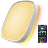 Govee 30cm RGBWW + RGBIC Carré Plafonnier Intelligent, Lumière LED 