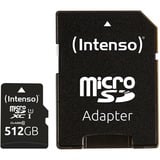 Intenso microSD 512GB UHS-I Perf CL10| Performance 512 Go Classe 10, Carte mémoire Noir, 512 Go, MicroSD, Classe 10, UHS-I, Class 1 (U1), Résistant aux chocs, Résistant à une température, Imperméable, Résistant aux rayons X