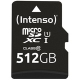Intenso microSD 512GB UHS-I Perf CL10| Performance 512 Go Classe 10, Carte mémoire Noir, 512 Go, MicroSD, Classe 10, UHS-I, Class 1 (U1), Résistant aux chocs, Résistant à une température, Imperméable, Résistant aux rayons X