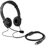 Kensington Micro-Casque Classic USB-A avec réglage du micro et du volume  on-ear Noir, Avec fil, Bureau/Centre d'appels, Casque, Noir