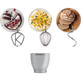 Kenwood Chef XL Pro robot de cuisine 1700 W 6,7 L Argent Argent, 6,7 L, Argent, Boutons, Rotatif, 2,4 L, 910 g, Acier inoxydable