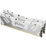 Kingston FURY FURY 32 Go 8000 MT/s DDR5 CL38 DIMM (kit de 2) Renegade White XMP, Mémoire vive Blanc, 32 Go, 2 x 16 Go, DDR5, 288-pin DIMM