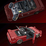 Mattel Brick Shop Hot Wheels '90 Acura NSX, Jouets de construction Jeu de construction, 10 an(s), Plastique, 276 pièce(s), 850 g