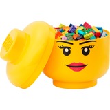 Room Copenhagen R.C. LEGO STorage Head Girl large, Boîte de rangement Jaune