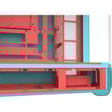 Thermaltake View 600 TG Mint Strawberry boîtier big tower Menthe/Baies | 2x USB-A | 1x USB-C | Verre Trempé