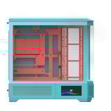 Thermaltake  boîtier big tower Menthe/Baies | 2x USB-A | 1x USB-C | Window