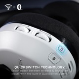 Turtle Beach Casque gaming amplifié multiplateforme sans fil Stealth 600 pour PS5, PS4, PC, Nintendo Switch et mobile - Bluetooth, 80 heures de batterie, microphone antibruit désactivable par basculement et écouteurs de 50 mm - Blanc  over-ear Blanc, PS4, PC, Nintendo Switch et mobile - Bluetooth, 80 heures de batterie, microphone antibruit désactivable par basculement et écouteurs de 50 mm - Blanc, Sans fil, Gaming, 20 - 20000 Hz, 320 g, Casque, Blanc