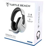 Turtle Beach Casque gaming amplifié multiplateforme sans fil Stealth 600 pour PS5, PS4, PC, Nintendo Switch et mobile - Bluetooth, 80 heures de batterie, microphone antibruit désactivable par basculement et écouteurs de 50 mm - Blanc  over-ear Blanc, PS4, PC, Nintendo Switch et mobile - Bluetooth, 80 heures de batterie, microphone antibruit désactivable par basculement et écouteurs de 50 mm - Blanc, Sans fil, Gaming, 20 - 20000 Hz, 320 g, Casque, Blanc