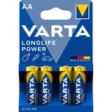 Varta -4906/4B Piles domestiques, Batterie Batterie à usage unique, AA, Alcaline, 1,5 V, 4 pièce(s), Bleu